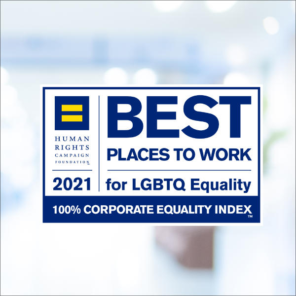 Office abstract and Best Places to Work 2021 Logo