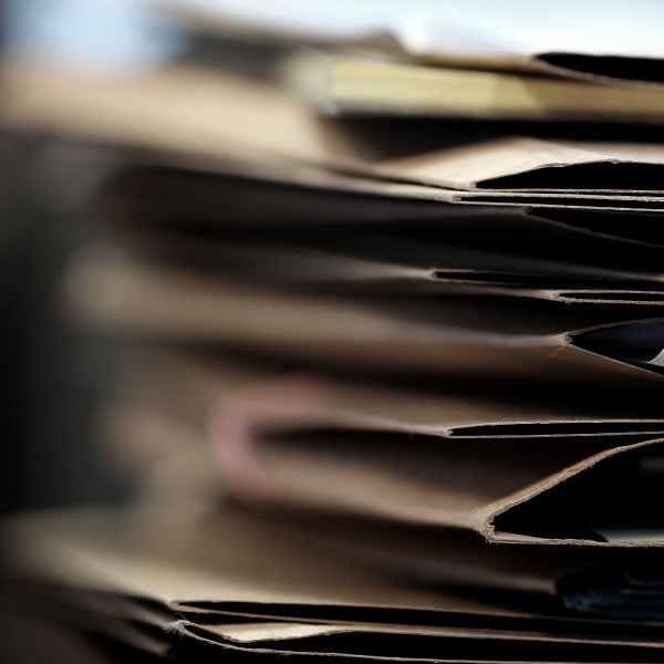 stack of legal folders